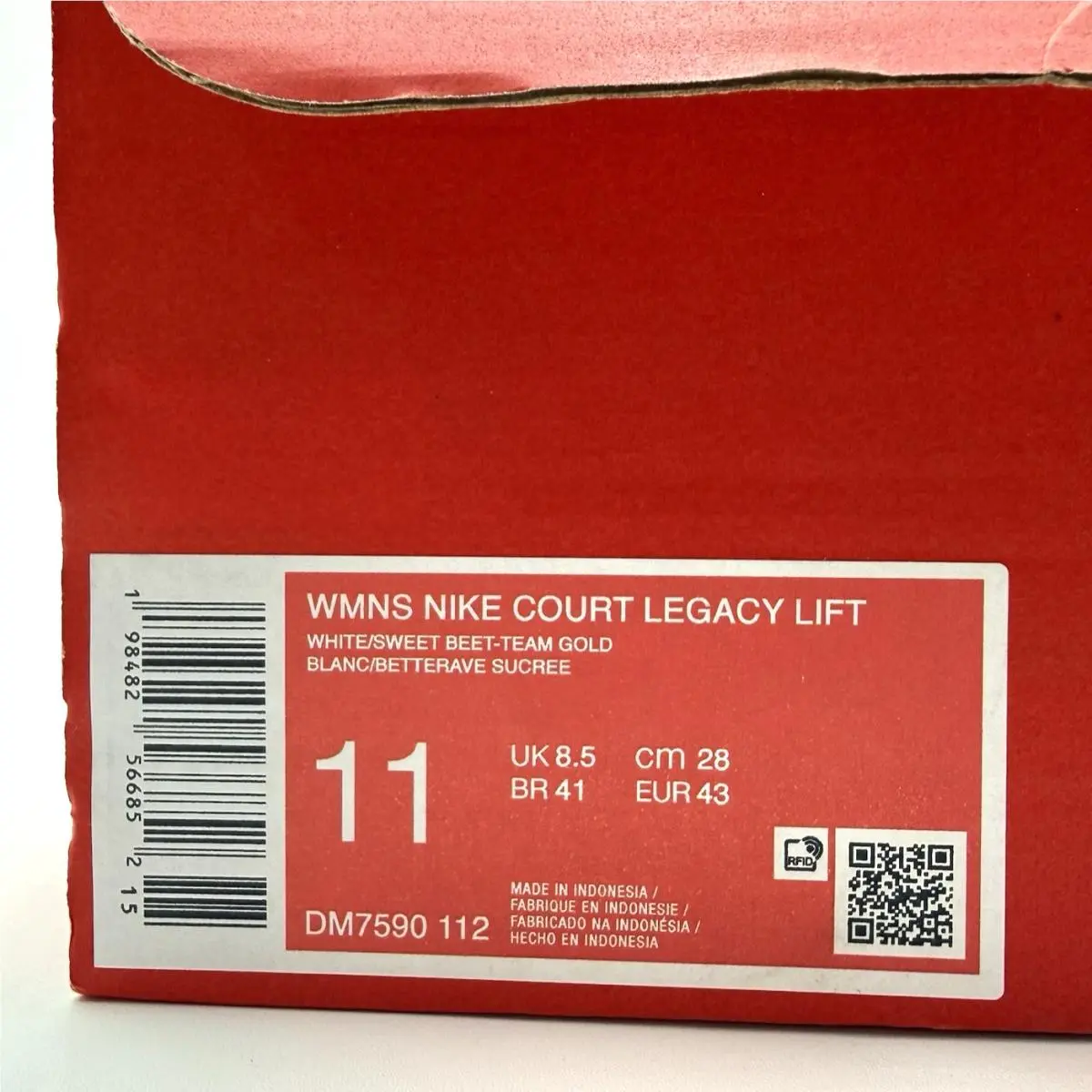 Nike shoes - Nike Court Legacy - Court Legacy - DM7590-112 - White, Manufacturer: White / Sweet Beet - Team Gold (UPC: 198482566852) 5