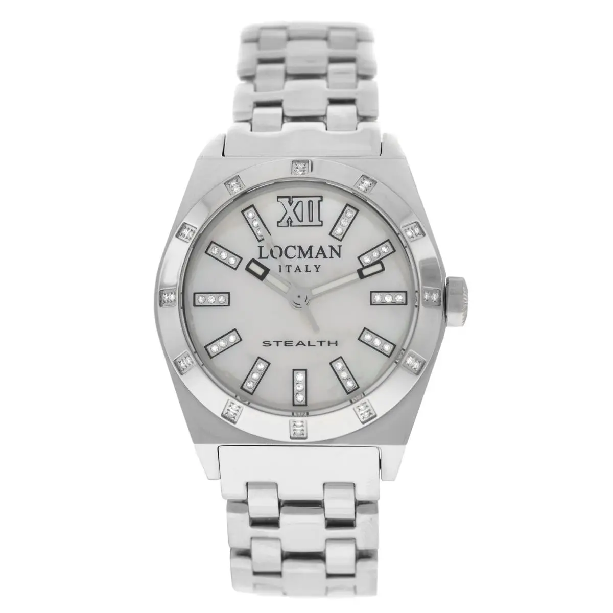 Locman Stealth Diamond Mop Steel Ladies` Ref. 204 Quartz 33MM Watch by Locman Italy