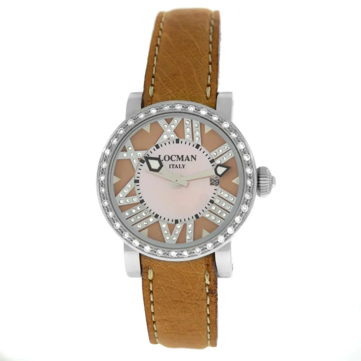 Locman Toscano Diamond Mop Steel Ladies` Ref. 291 Quartz 30MM Watch by Locman Italy