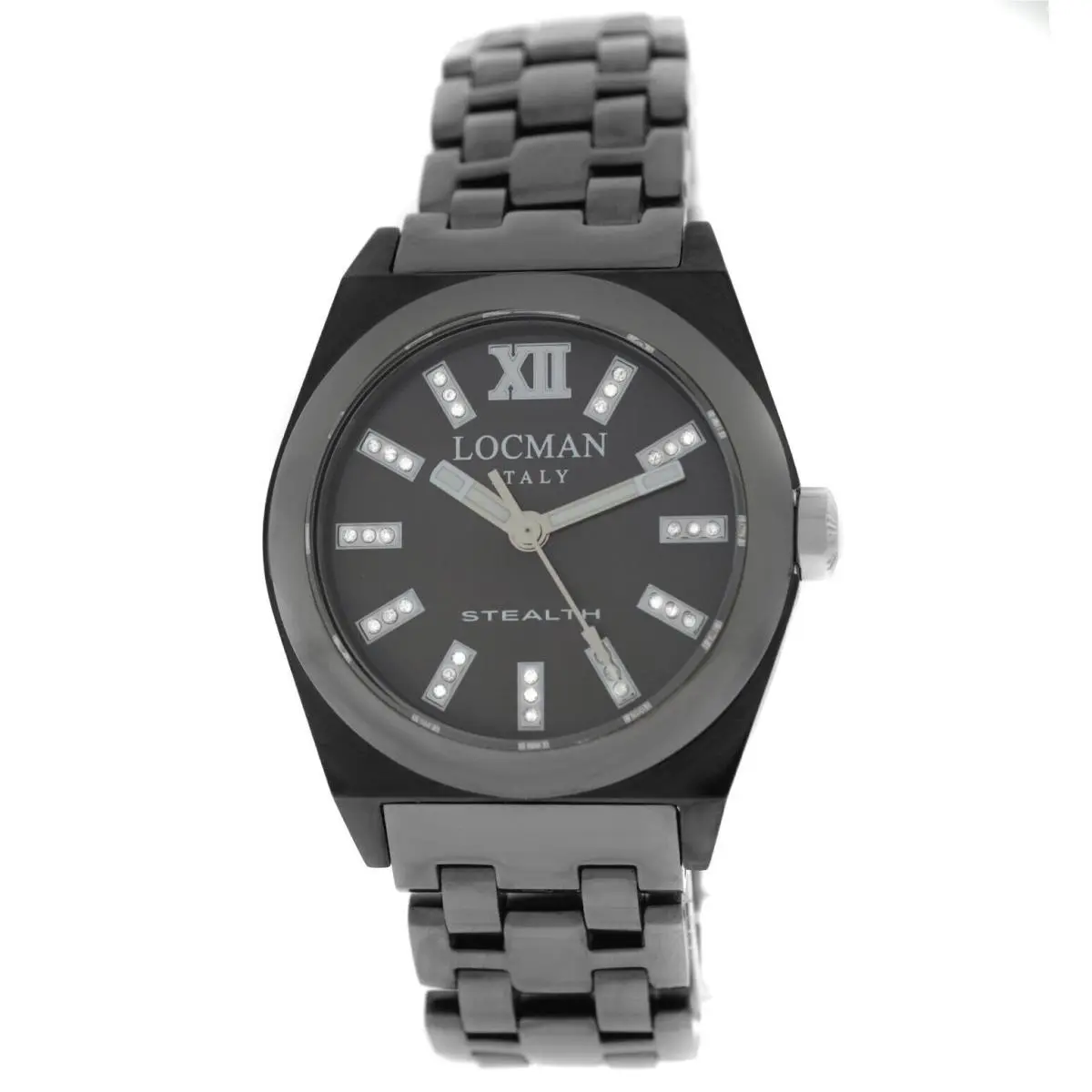 Locman Stealth Diamond Titanium Ladies` Ref. 204 Quartz 33MM Watch by Locman Italy