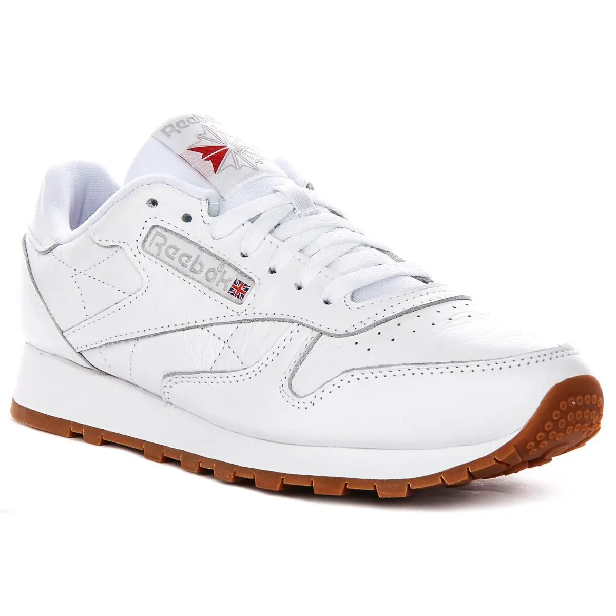 Reebok Classic Leather Retro Lace Up Mens Trainer In White US 8 - 13
