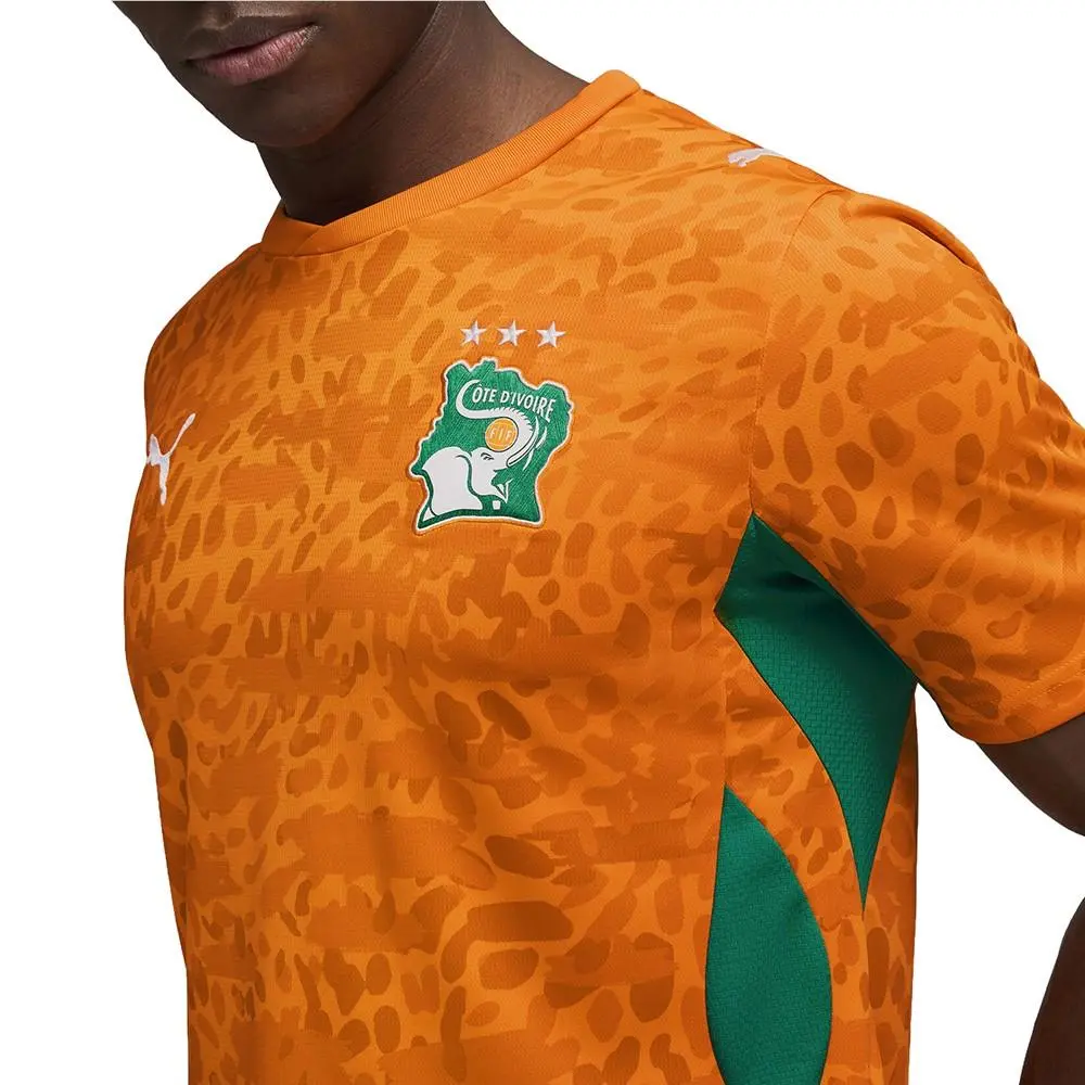 Puma clothing - PUMA Côte D`ivoire Home Crew Neck Short Sleeve Soccer Jersey - 78318201 - Orange 7