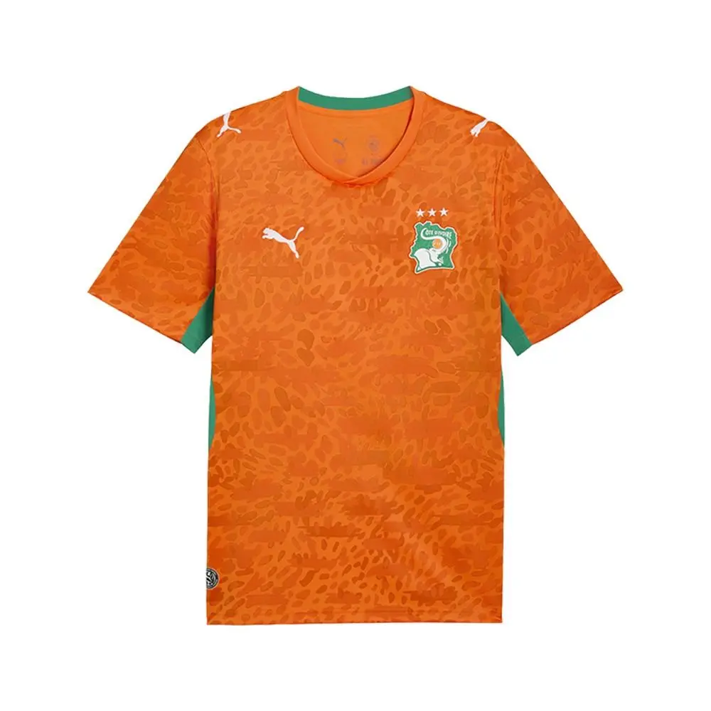 Puma clothing - PUMA Côte D`ivoire Home Crew Neck Short Sleeve Soccer Jersey - 78318201 - Orange 5