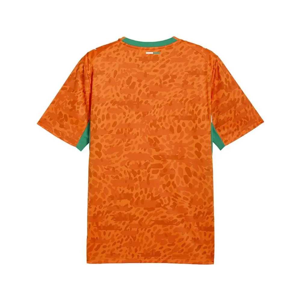Puma clothing - PUMA Côte D`ivoire Home Crew Neck Short Sleeve Soccer Jersey - 78318201 - Orange 6