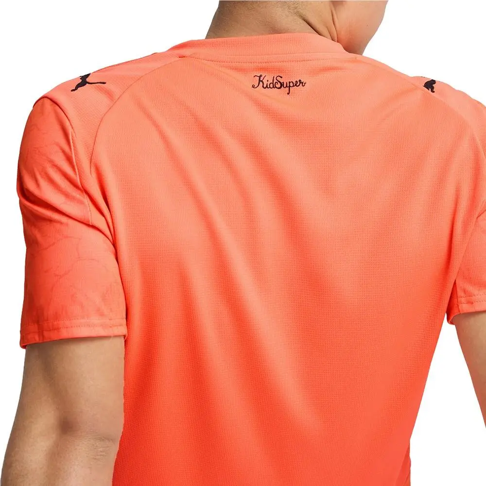 Puma clothing - PUMA  X Kidsuper Manchester City F.C. Crew Neck Short Sleeve Socc - 78106808 - Orange 4