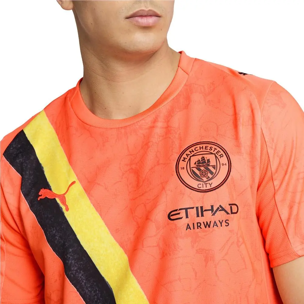 Puma clothing - PUMA  X Kidsuper Manchester City F.C. Crew Neck Short Sleeve Socc - 78106808 - Orange 10