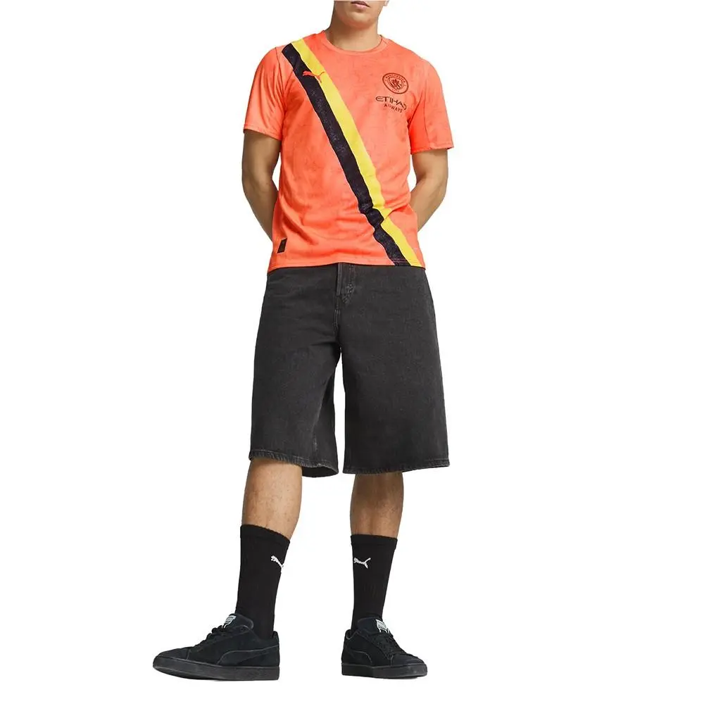 Puma clothing - PUMA  X Kidsuper Manchester City F.C. Crew Neck Short Sleeve Socc - 78106808 - Orange 12