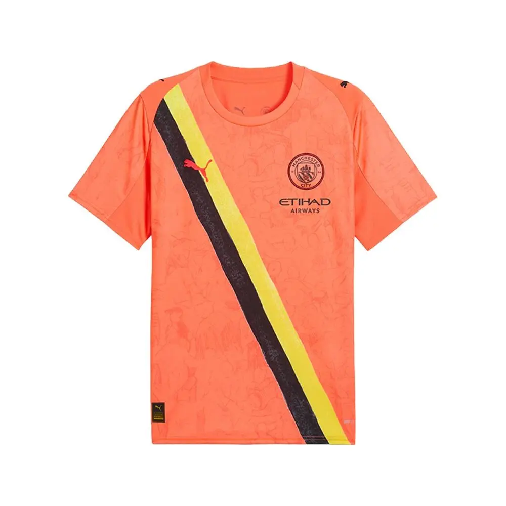 Puma clothing - PUMA  X Kidsuper Manchester City F.C. Crew Neck Short Sleeve Socc - 78106808 - Orange 6