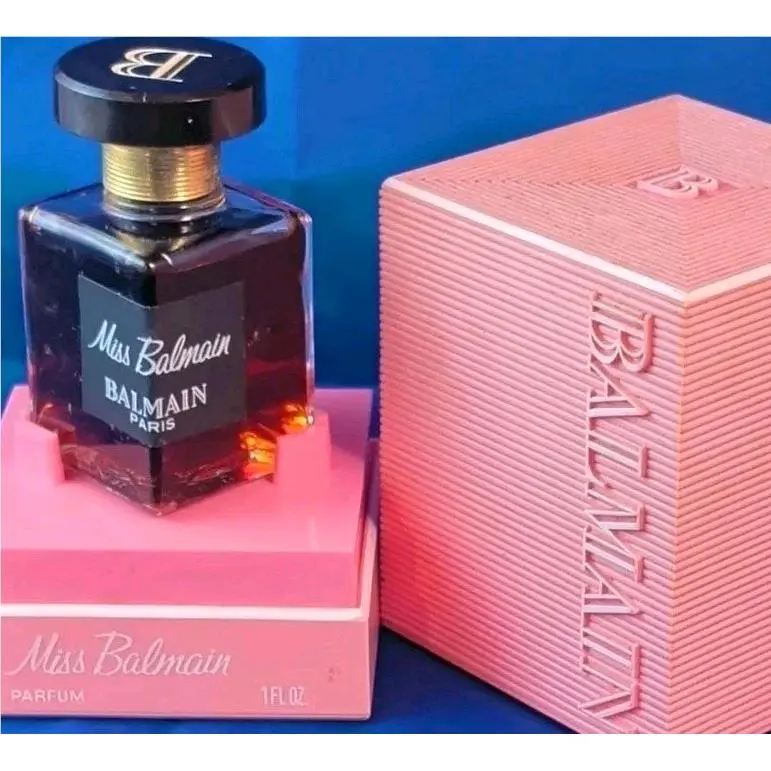 Vintage Miss Balmain by Balmain Splash Pure Parfum 1 oz 1960`s W/display Box