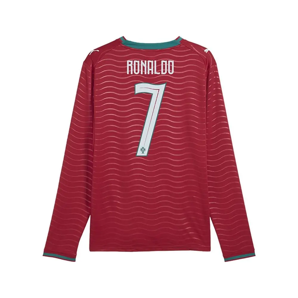 Puma clothing - PUMA Portugal Crew Neck Long Sleeve Home Player Jersey Replica - 78814277 - Red 0