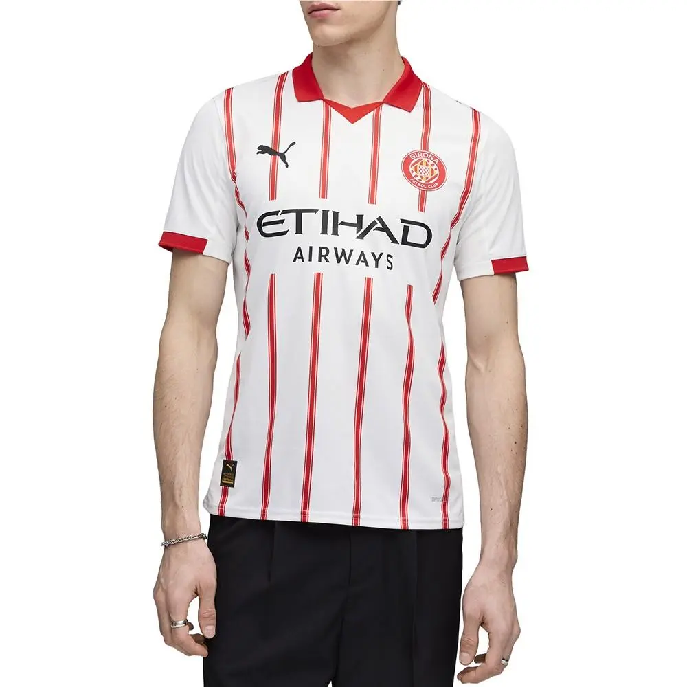 Puma clothing - PUMA Girona Crew Neck Short Sleeve Soccer Home Jersey Replica - 78302101 - White 1