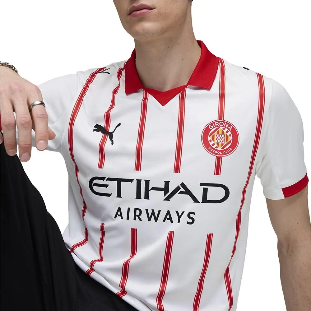 Puma clothing - PUMA Girona Crew Neck Short Sleeve Soccer Home Jersey Replica - 78302101 - White 10