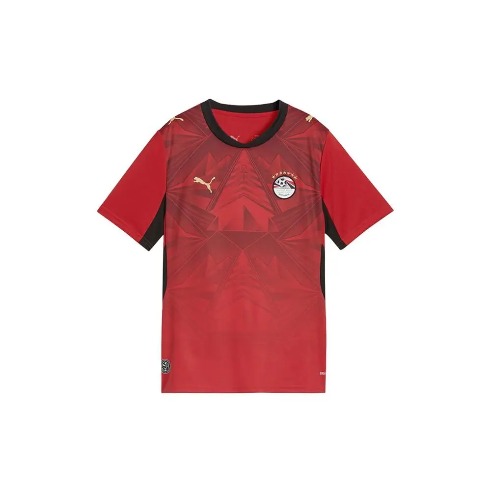 Puma clothing - PUMA Egypt Home Crew Neck Short Sleeve Soccer Jersey Youth - 78355401 - Red 3