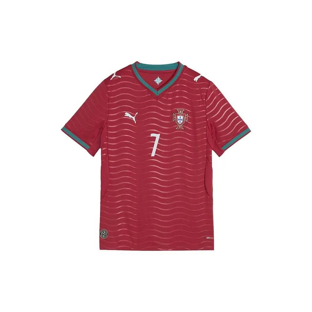 Puma Portugal 2026 Home Ronaldo Crew Neck Short Sleeve Jersey Youth Boys
