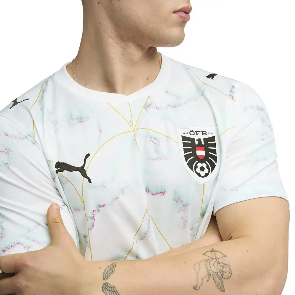 Puma clothing - PUMA Austria Away Crew Neck Short Sleeve Replica Jersey - 78320702 - White 1