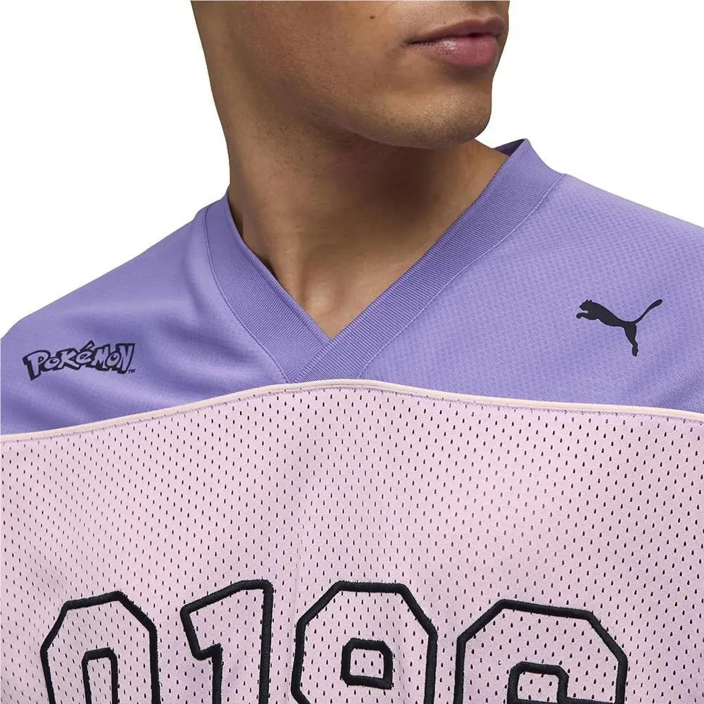 Puma clothing - PUMA Pokemon X Oversized VNeck Short Sleeve Jersey - 63491970 - Pink 10