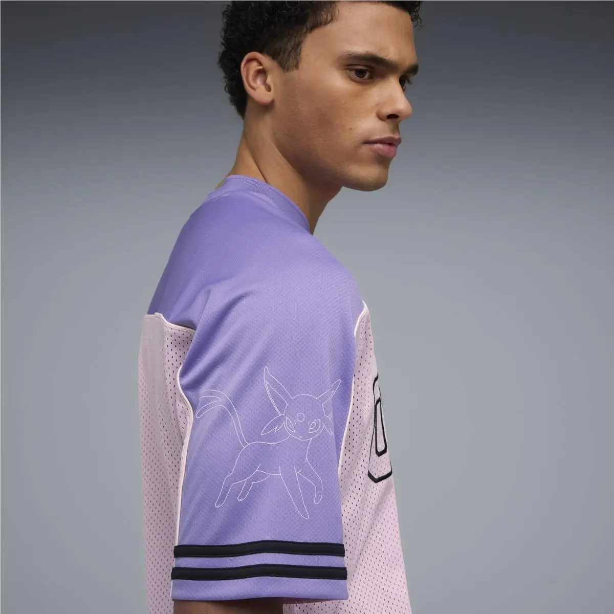 Puma clothing - PUMA Pokemon X Oversized VNeck Short Sleeve Jersey - 63491970 - Pink 11