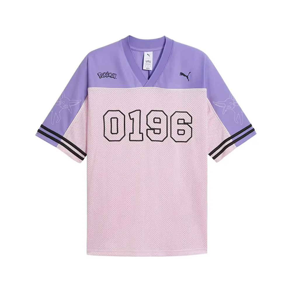 Puma clothing - PUMA Pokemon X Oversized VNeck Short Sleeve Jersey - 63491970 - Pink 6