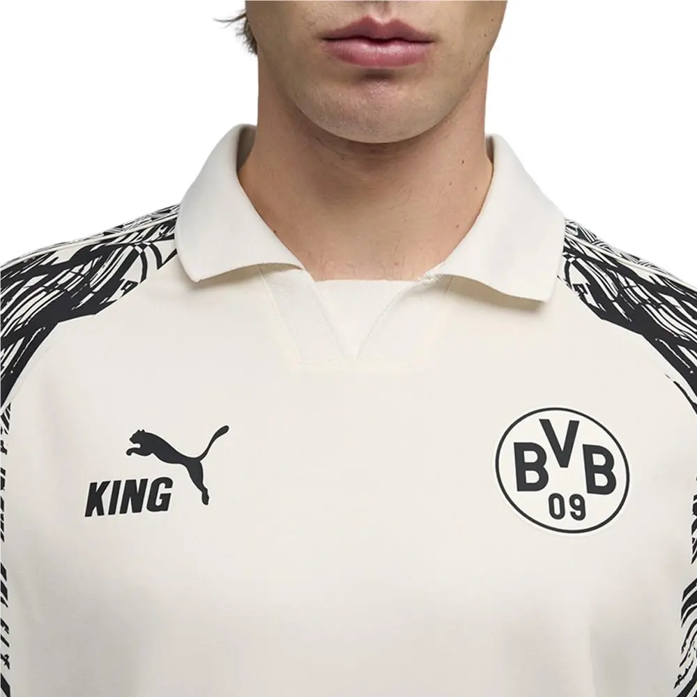 Puma clothing - PUMA Bvb King Crew Neck Short Sleeve Jersey - 78582125 - White 3