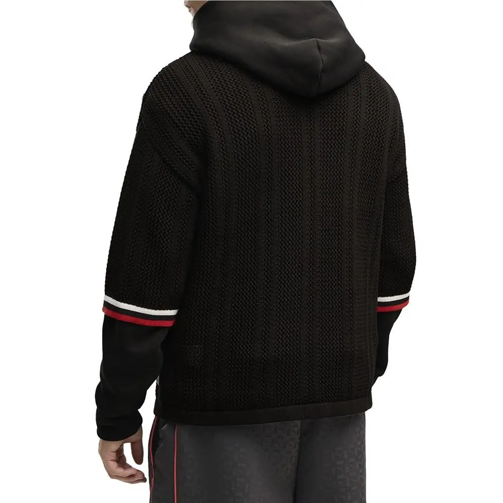 Puma clothing - PUMA Nahmias X Knit VNeck 34 Sleeve Jersey - 63677501 - Black 2
