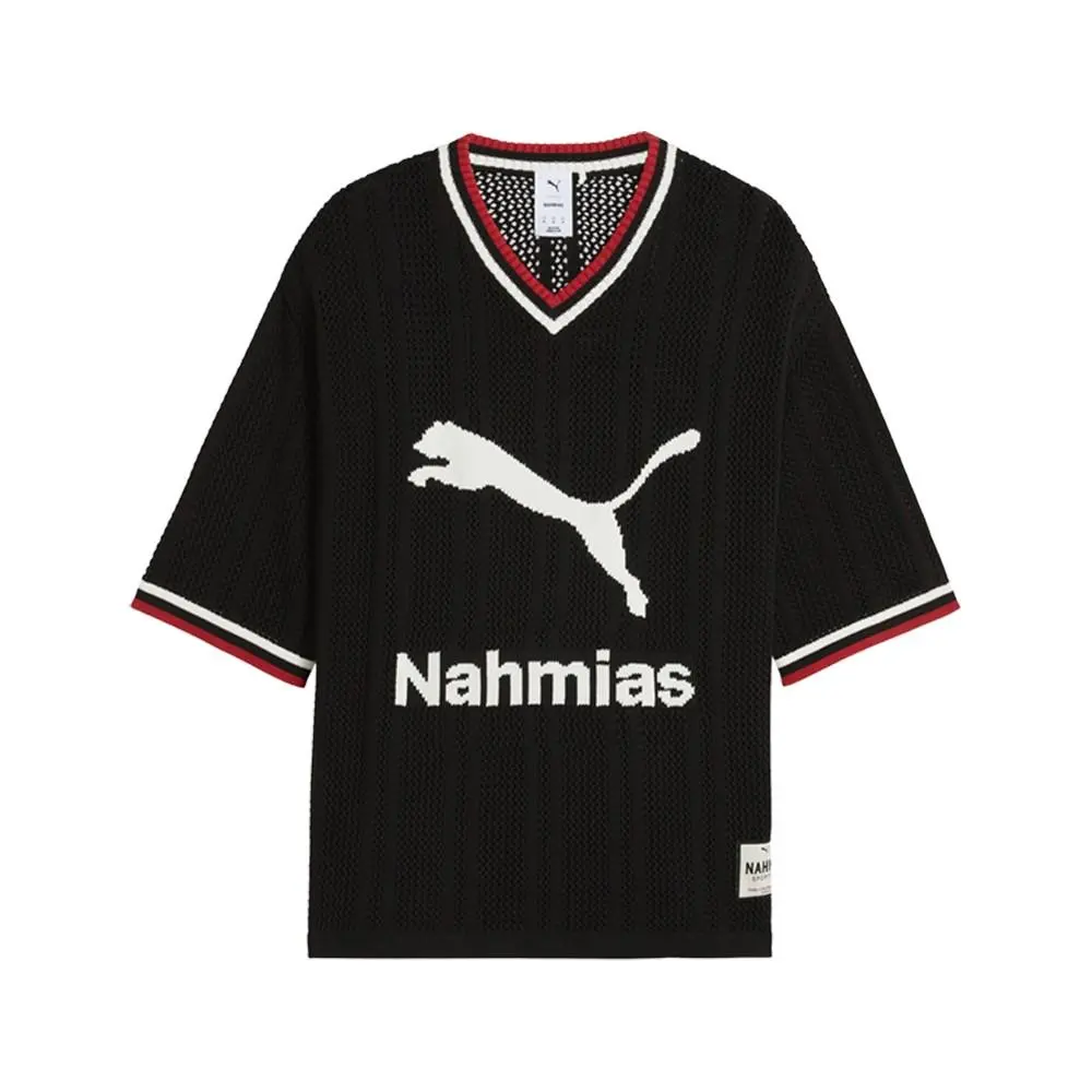 Puma clothing - PUMA Nahmias X Knit VNeck 34 Sleeve Jersey - 63677501 - Black 4