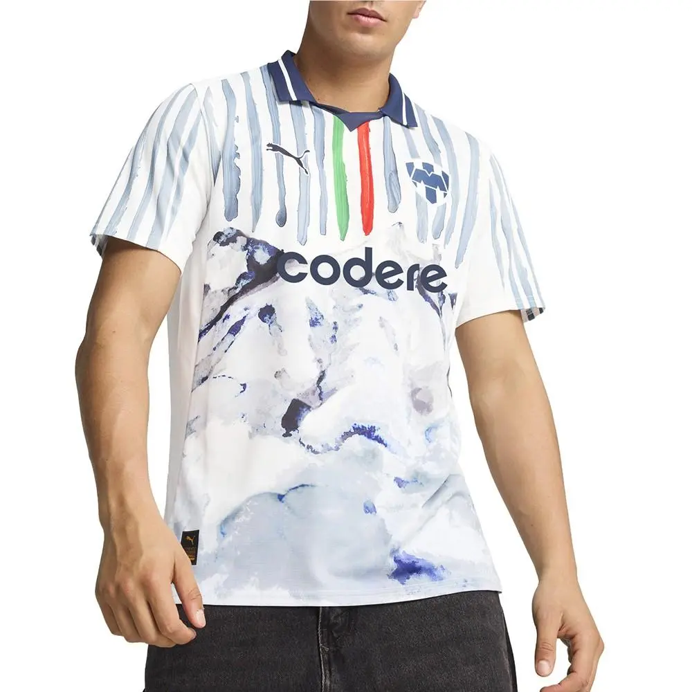 Puma clothing - PUMA  X Kidsuper Mty Collared Short Sleeve Replica Jersey - 78107212 - White 1