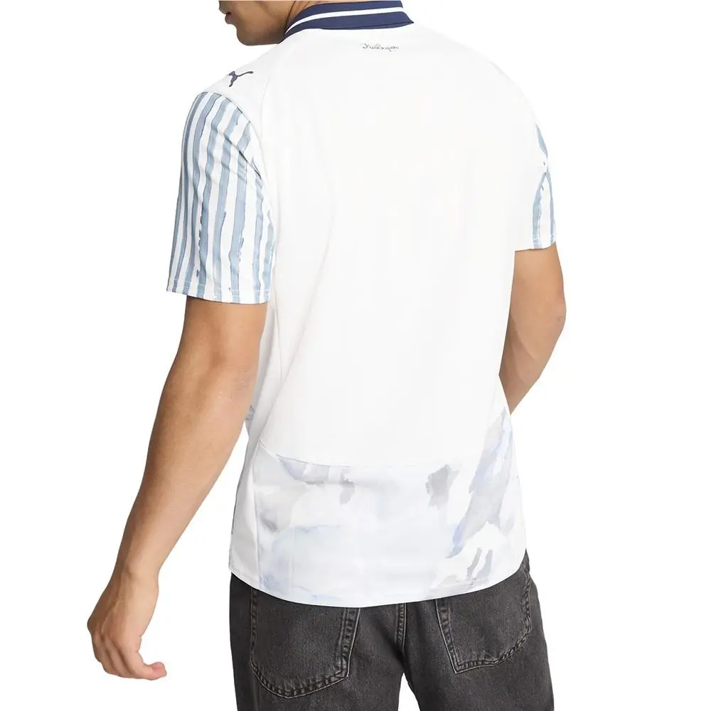 Puma clothing - PUMA  X Kidsuper Mty Collared Short Sleeve Replica Jersey - 78107212 - White 2
