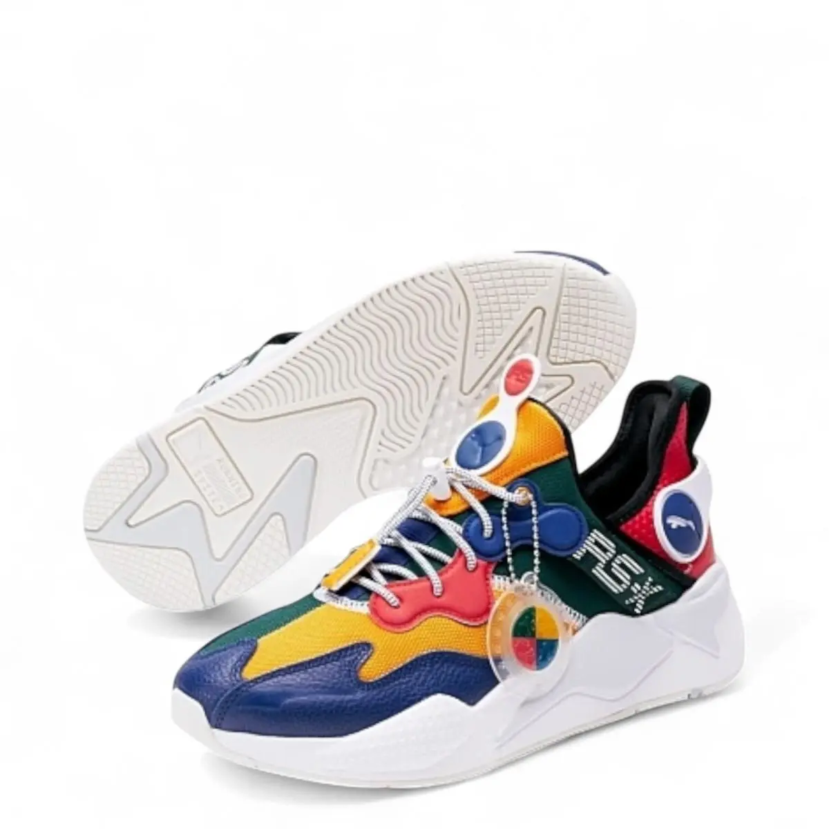 Puma shoes - Puma RS-X T3ch - 389134 01 - Apricot/Blue/Varsity Green 0