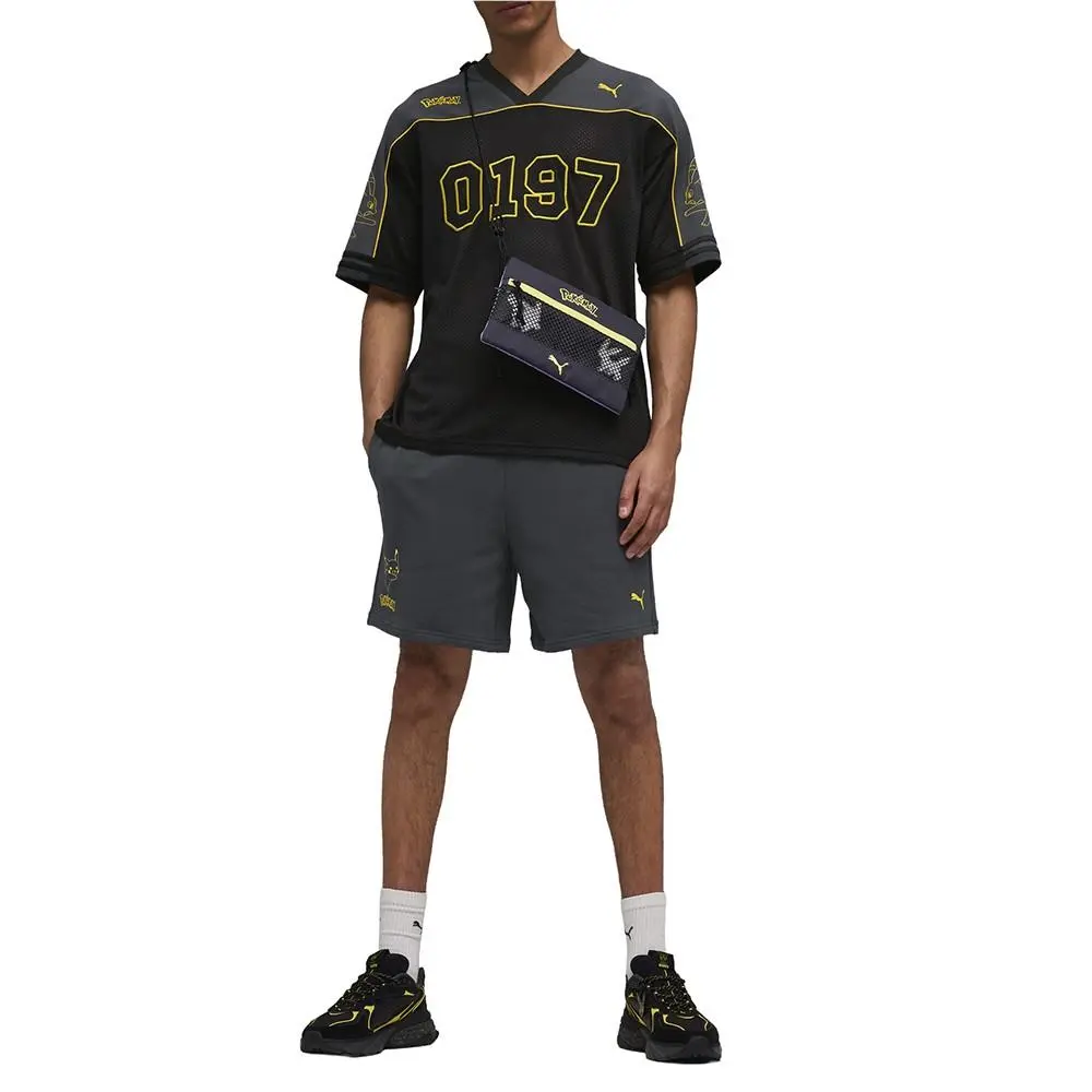 Puma clothing - PUMA Pokemon X Oversized VNeck Short Sleeve Jersey - 63491901 - Black 12