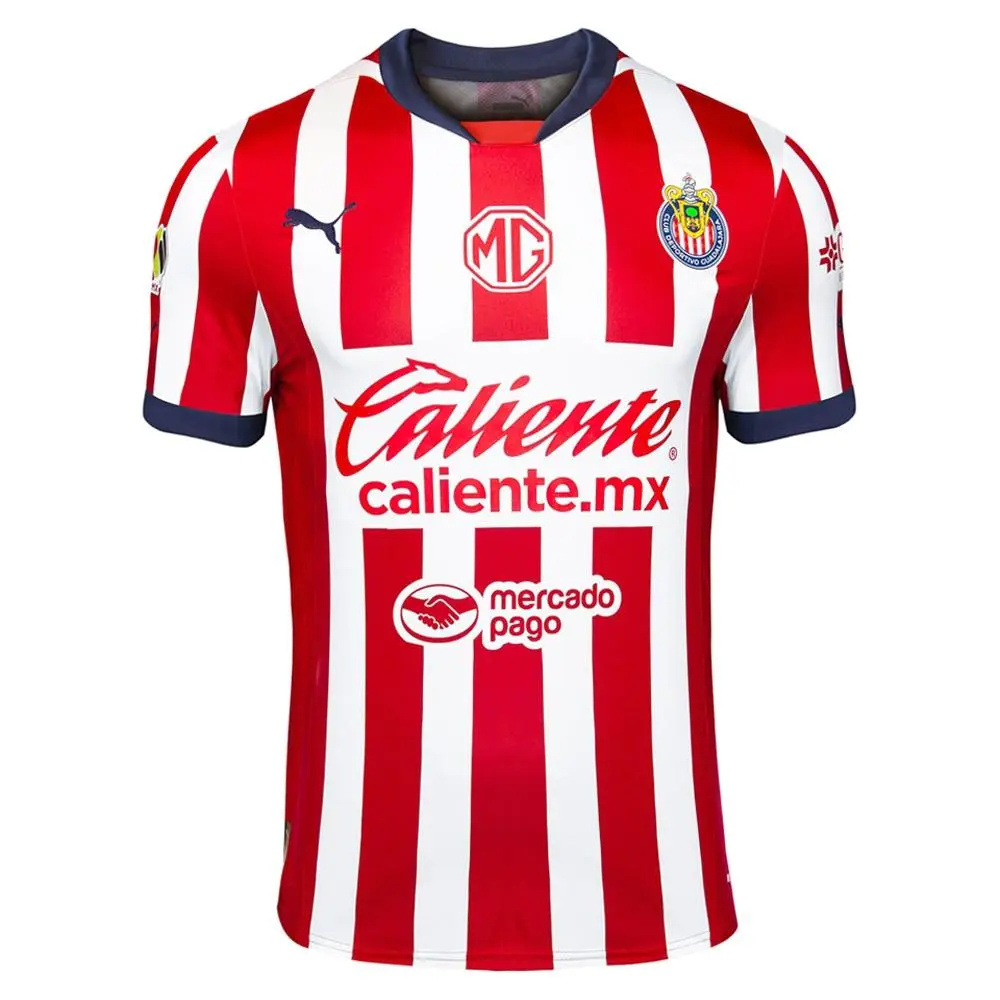 Puma clothing - PUMA Chivas Home Promo 2425 Short Sleeve Soccer Jersey - 70618701 - Red, White 1