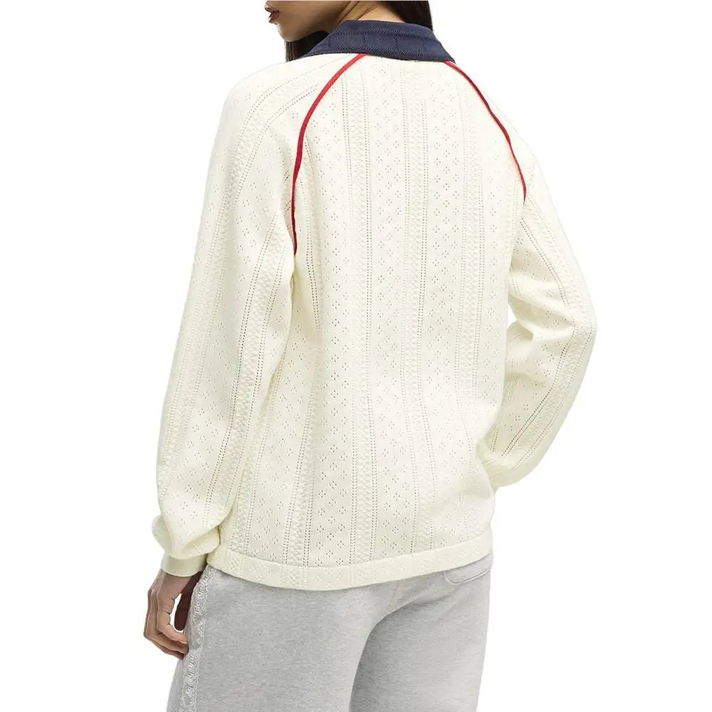 Puma clothing - PUMA  X Madhappy Pointelle Collared Long Sleeve Jersey - 63756657 - White 9