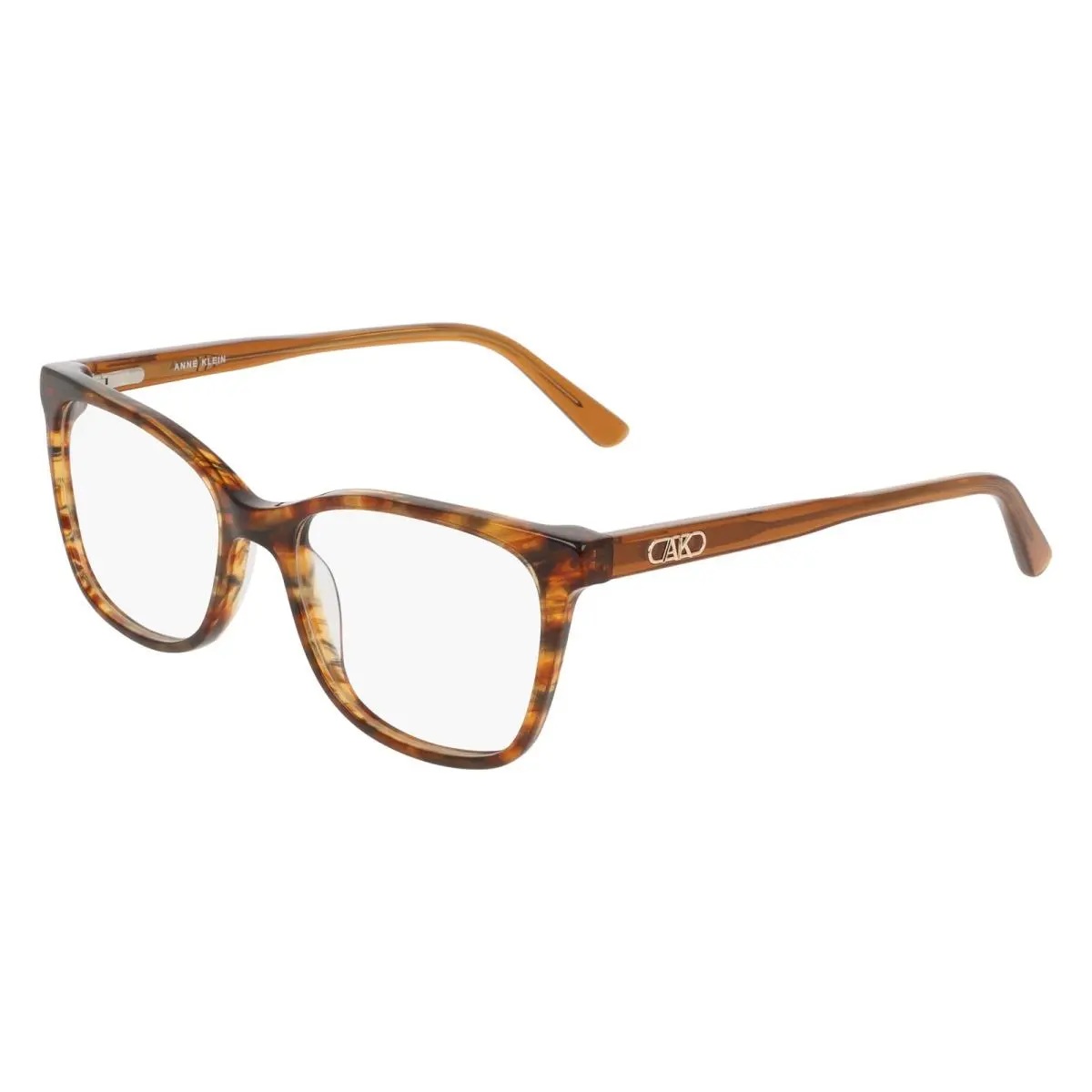 AK 5139 Mocha Animal 200 Size 52 Eyeglasses by Anne Klein