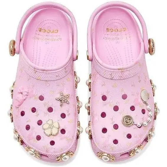 Crocs Loveshackfancy Classic Platform Clog Ballerina Pink Women SZ 9