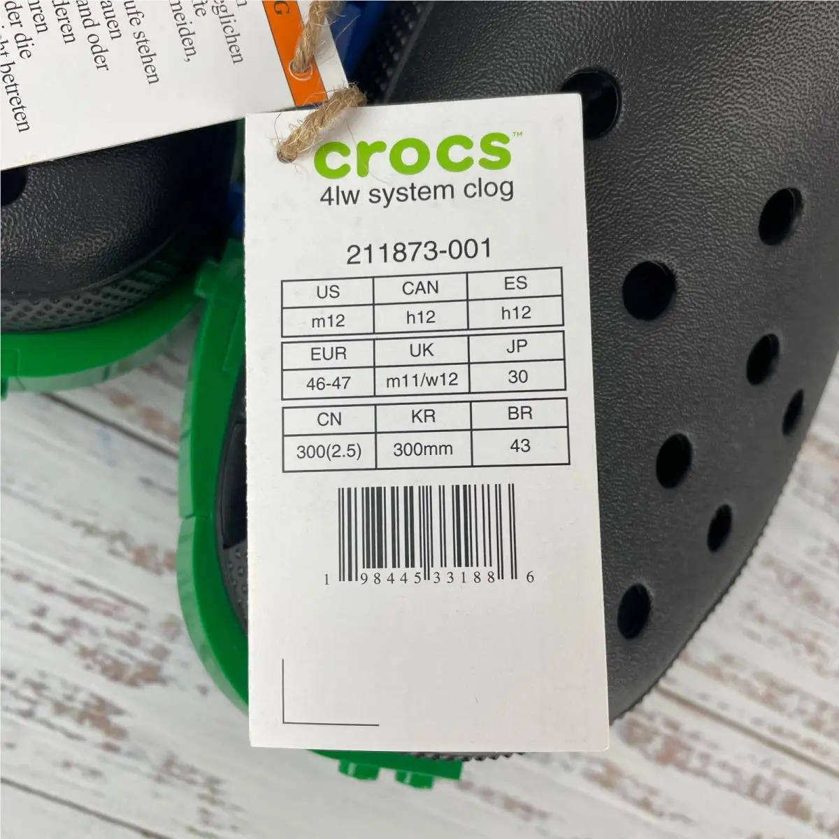 Crocs shoes - 4lw - 211873-001 - Black (UPC: 198445331886) 8