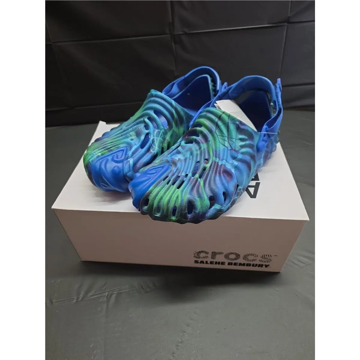 Crocs Salehe Bembury Pollex Clog Shoes Mens Size 10 W12 Helix Blue Green