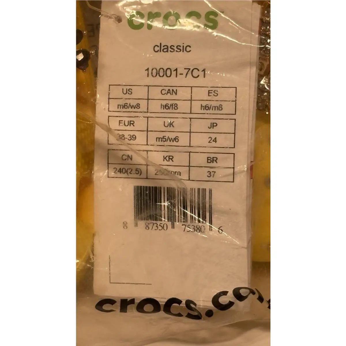 Crocs shoes - Yellow 11