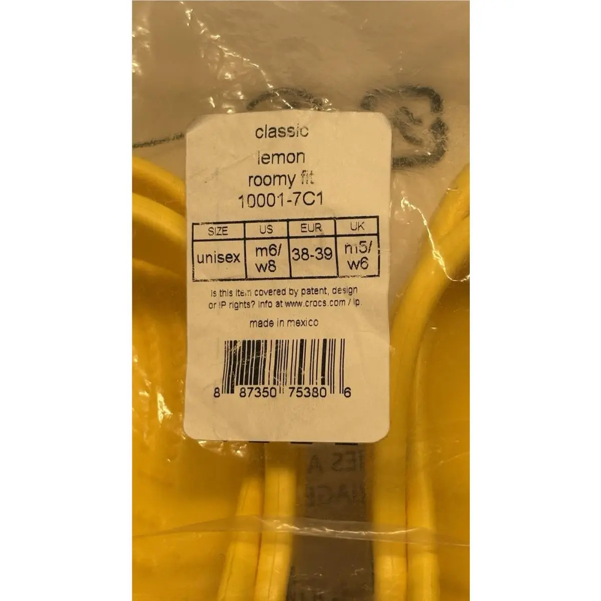 Crocs shoes - Yellow 15