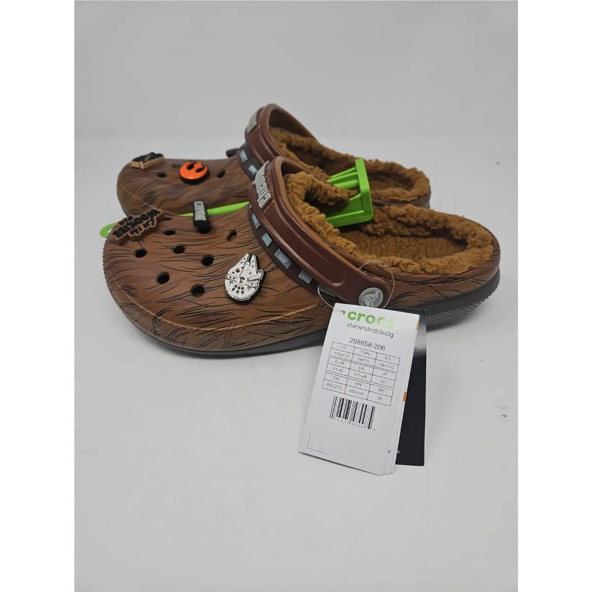 Disney Star Wars Chewbacca X Crocs Classic Lined Clog Men’s Size 8 Women’s 10
