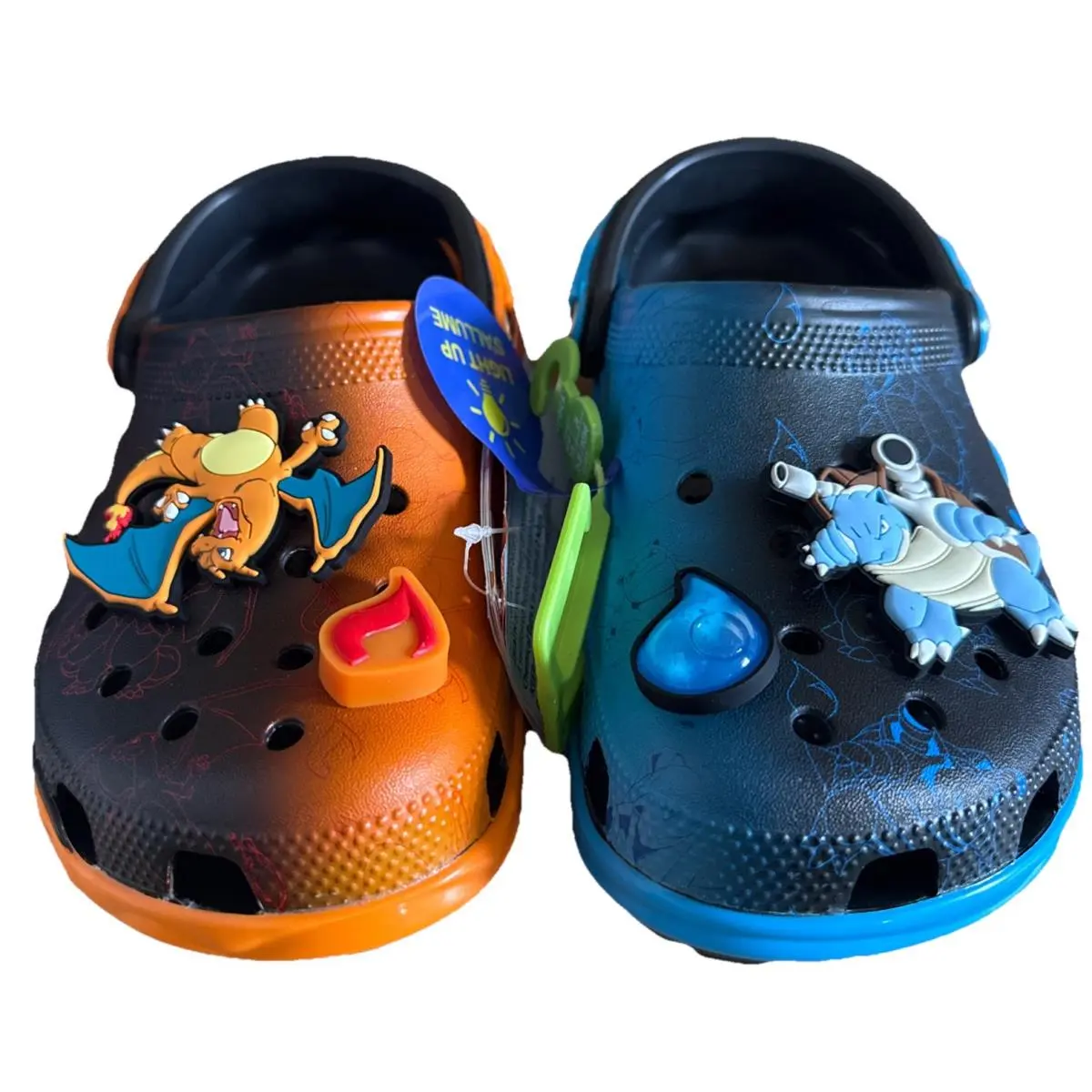 Crocs Pokemon Versus Clog - Size 6 Men`s/size 8 Women`s - Charizard Blastoise