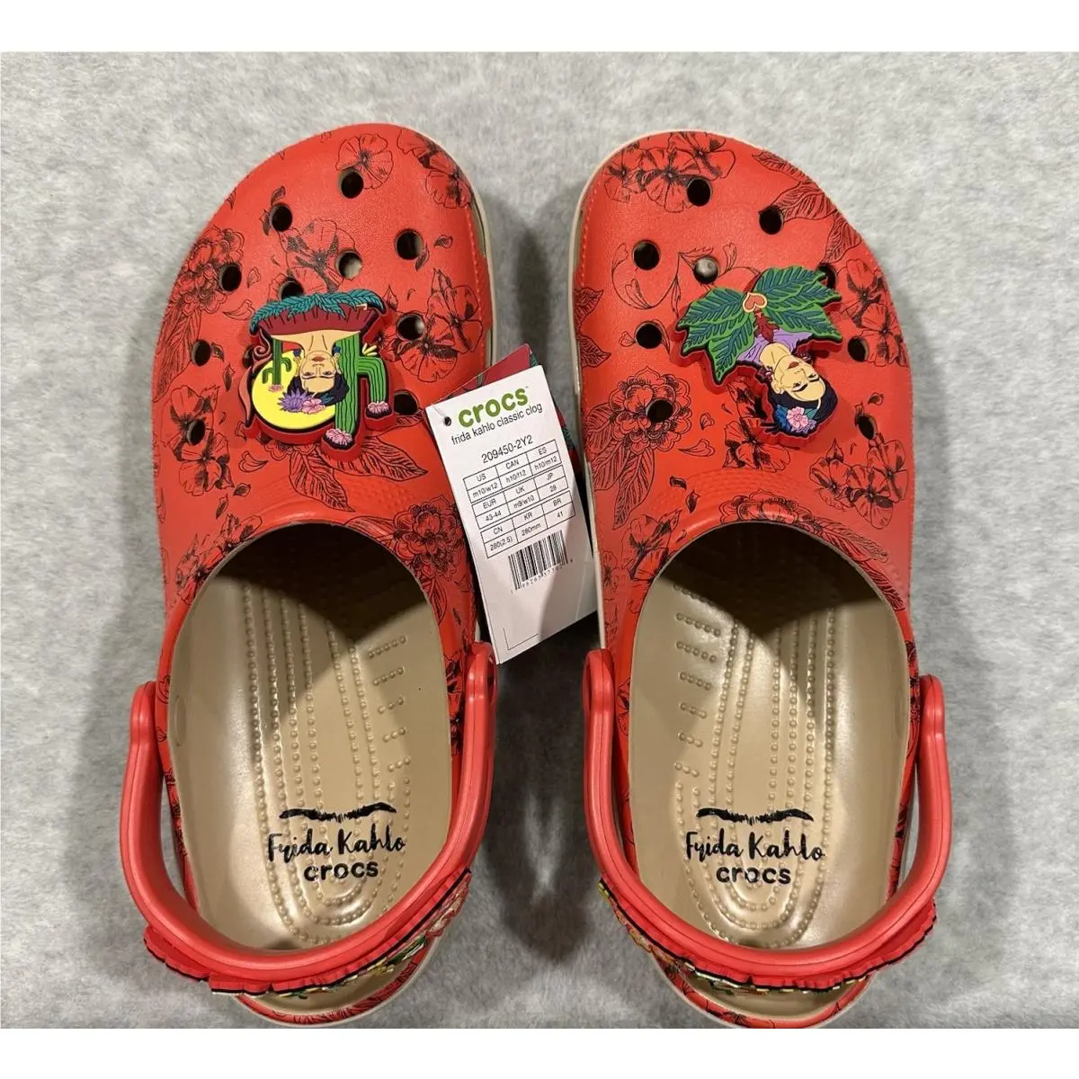 Crocs shoes - Crocs Unisex-Adult FRIDA KAHLO - FRIDA KAHLO - Red 0