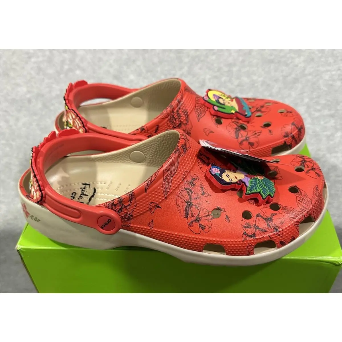 Crocs shoes - Crocs Unisex-Adult FRIDA KAHLO - FRIDA KAHLO - Red 4