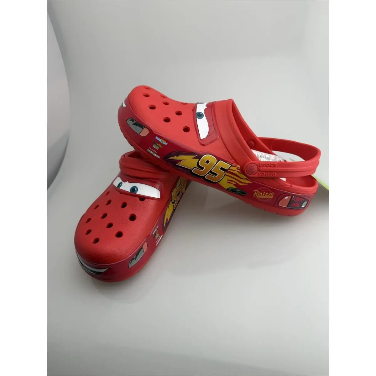 Crocs Disney Pixar Cars Lightning Mcqueen 95 Kids Clogs Sandals Red