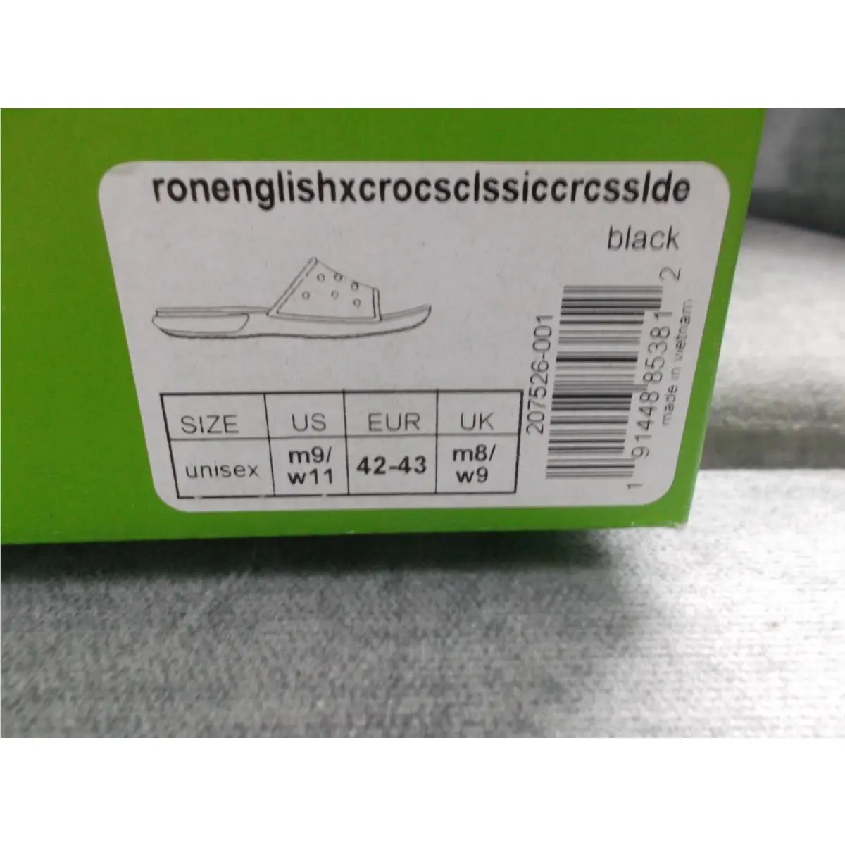 Crocs shoes - CROCS RON ENGLISH Party Animal - Black (UPC: 191448853812) 0