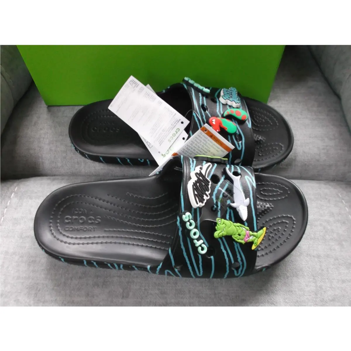 Crocs shoes - CROCS RON ENGLISH Party Animal - Black (UPC: 191448853812) 1