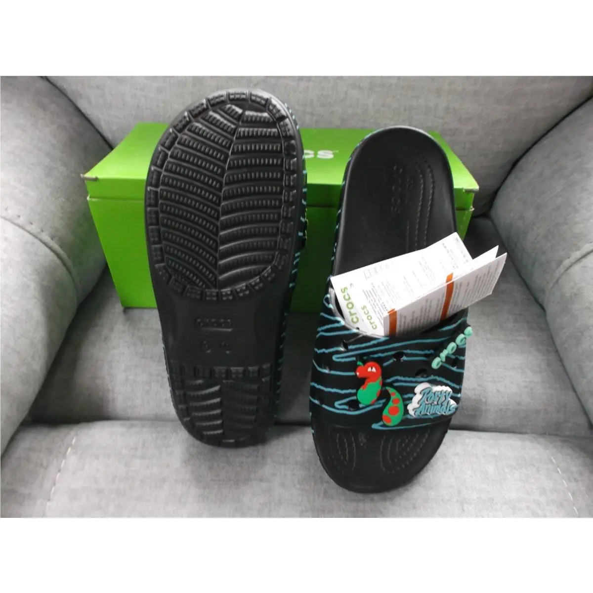 Crocs shoes - CROCS RON ENGLISH Party Animal - Black (UPC: 191448853812) 2