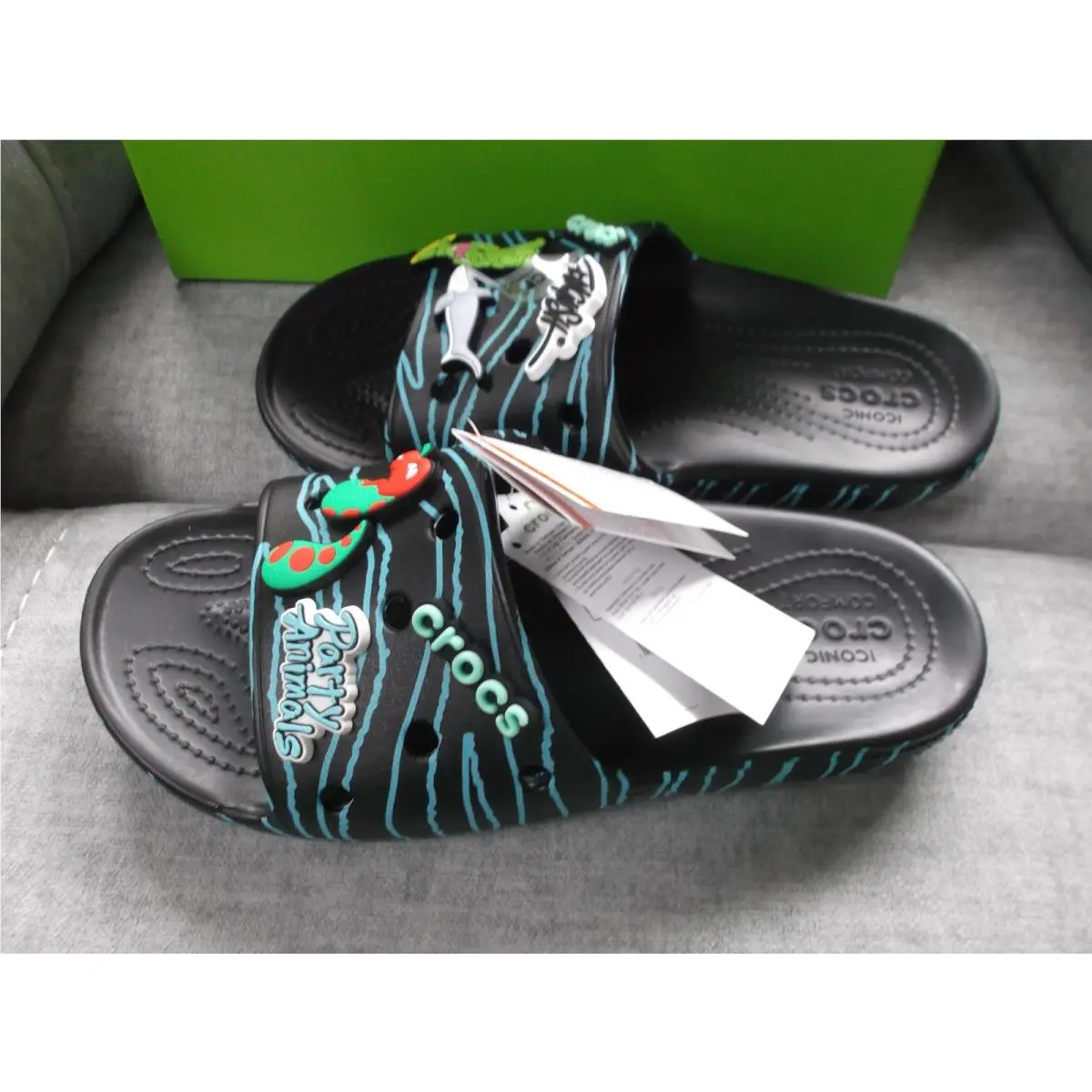 Crocs shoes - CROCS RON ENGLISH Party Animal - Black (UPC: 191448853812) 3