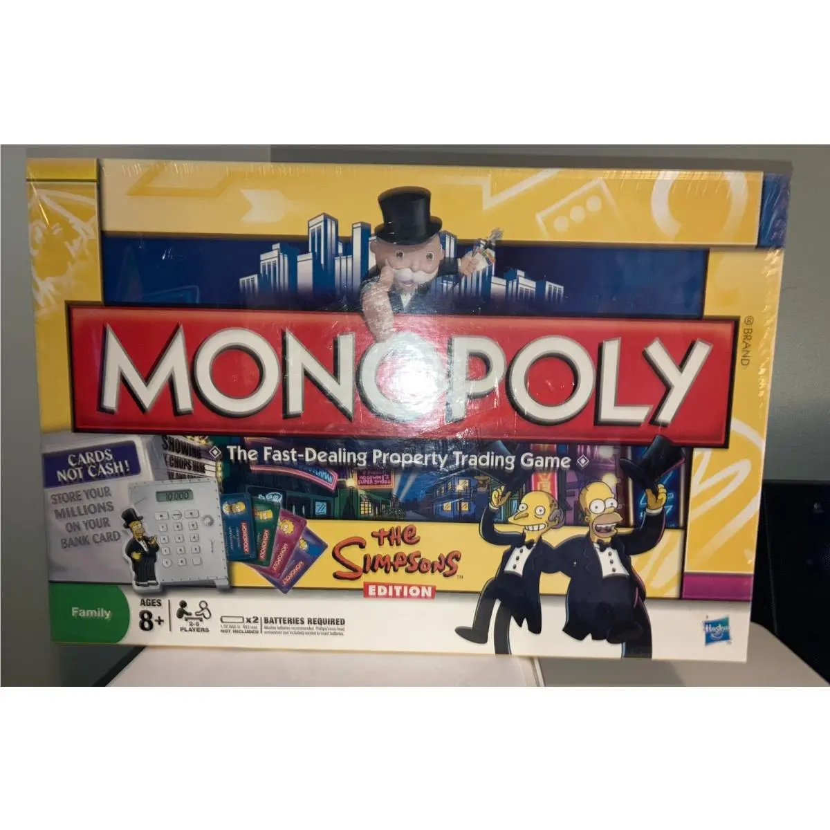The Simpsons Monopoly Board Game 2009 Electronic Banking Hasbro