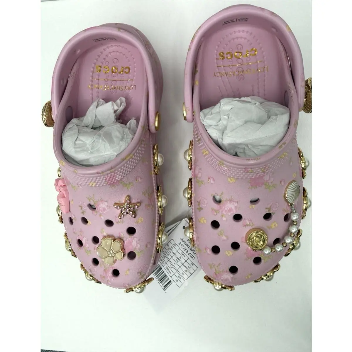 Crocs shoes - Crocs Loveshackfancy Clssic Platform Clog - Pink 8