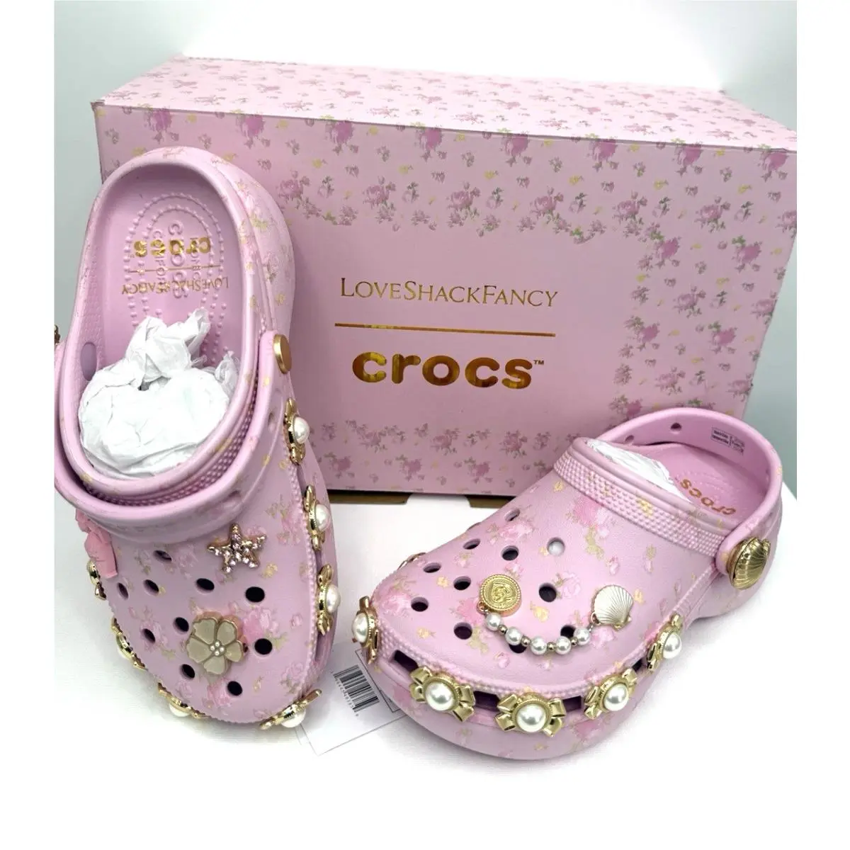 Crocs shoes - Crocs Loveshackfancy Clssic Platform Clog - Pink 9