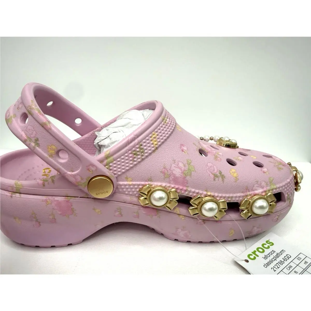 Crocs shoes - Crocs Loveshackfancy Clssic Platform Clog - Pink 3